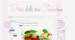 Desktop Screenshot of diariodellamiacucina.com